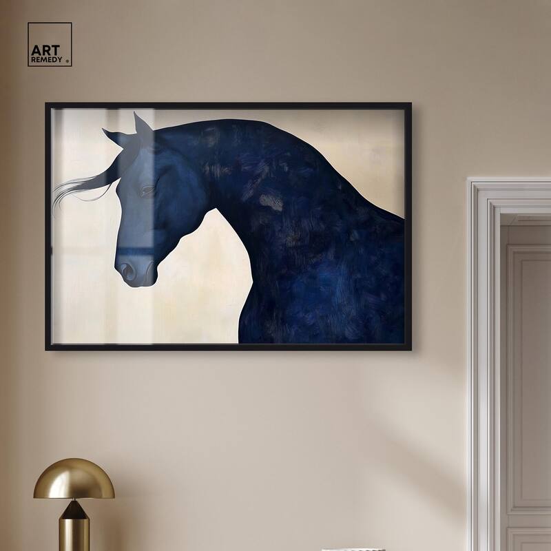 Blue Horse I Shadowbox by Art Remedy