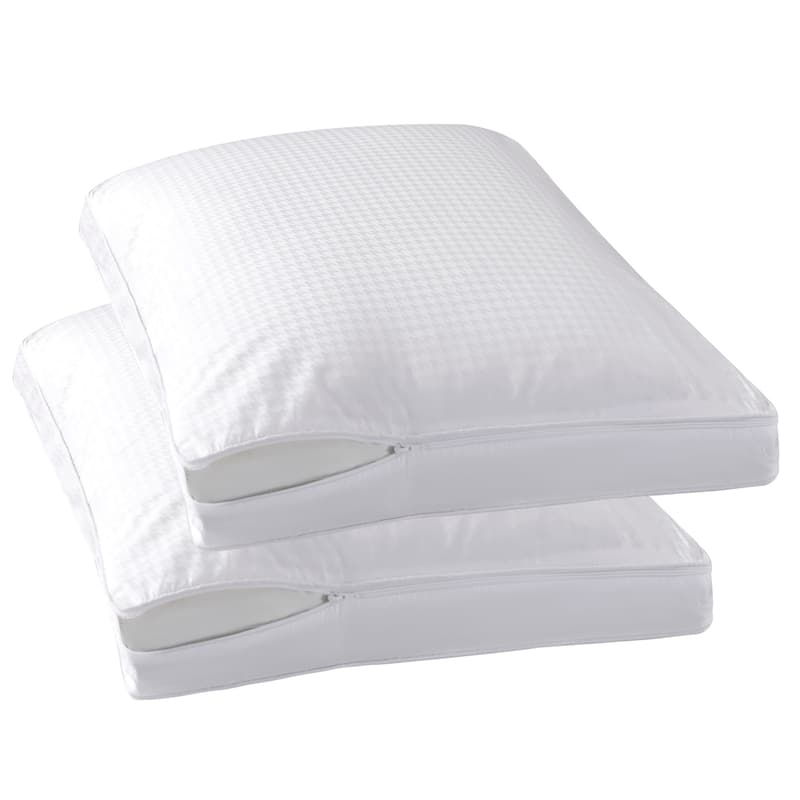 STONECREST Gusseted Pillow Protector 400TC Cotton - One Pair Packed - White - Standard