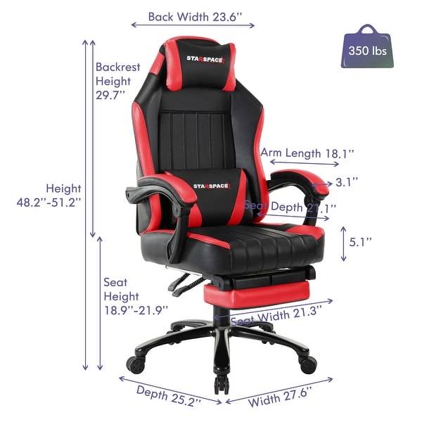 Gaming chair 350 on sale lb weight capacity