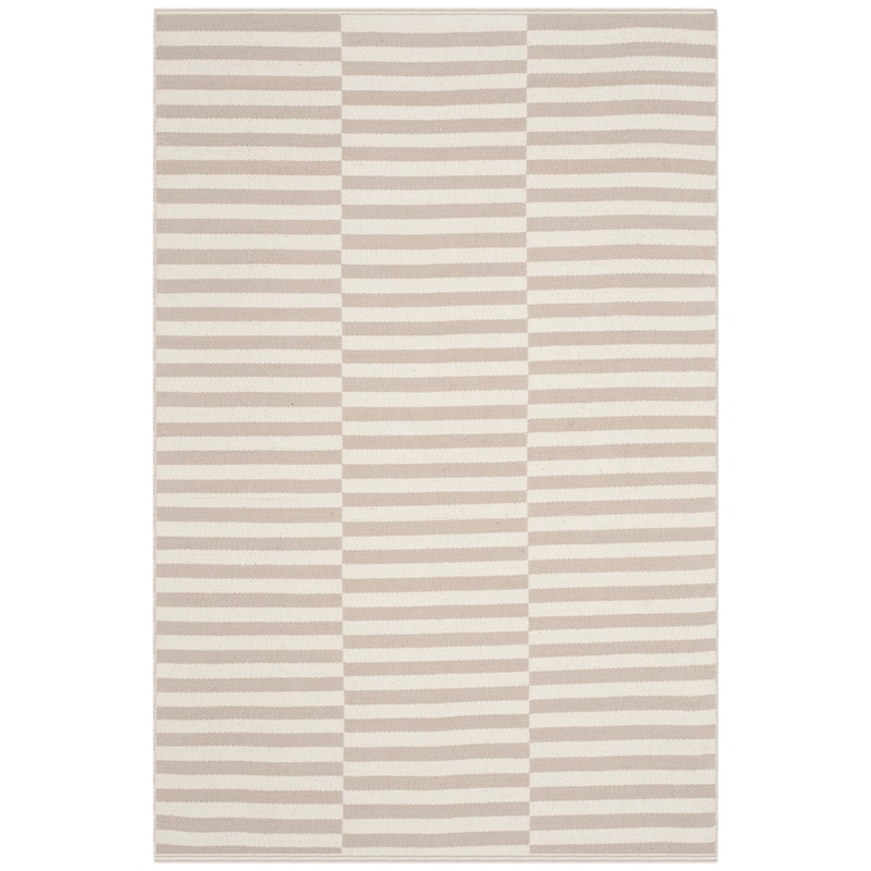 SAFAVIEH Handmade Flatweave Montauk Helena Casual Cotton Rug - 2'3" x 3'9" - Ivory/Light Grey