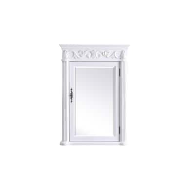 Roman 25" Antique White Medicine Cabinet