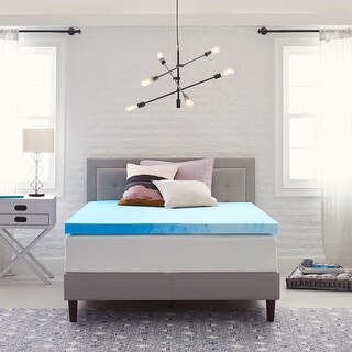 Shop Comfort Revolution 3 Gel Infused Memory Foam Mattress Topper On Sale Overstock 31204947 Twin Xl