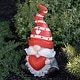 preview thumbnail 3 of 3, Magnesium Garden Gnome Sitting Holding Big Heart with Red Hat