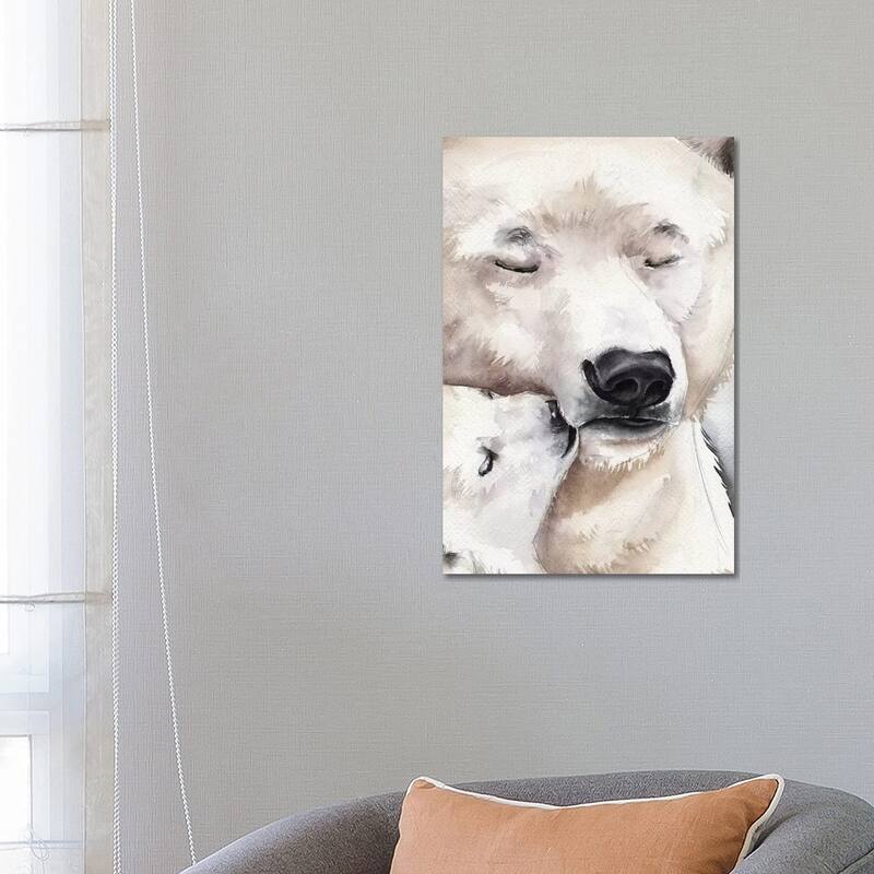 iCanvas "Polar Bear" by Kira Balan Canvas Print - 26x18x1.5