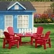 preview thumbnail 114 of 193, Laguna Kids Adirondack 5-Piece Round Table Dining Set