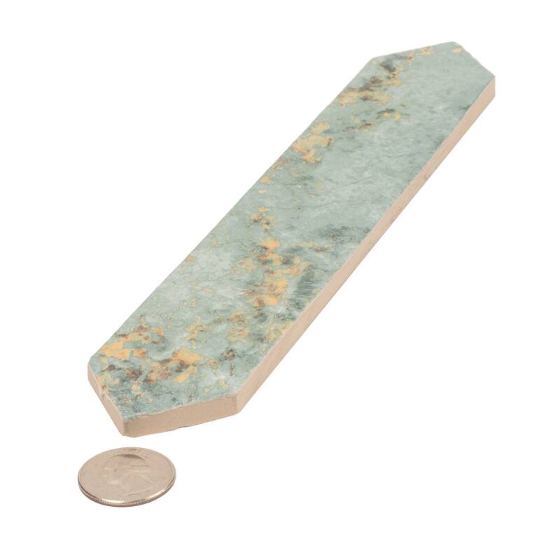 Apollo tile 2" x 10" Festa Glossy Moss Green Ceramic Tile (2.37 sq ft/case) - 23 Pack