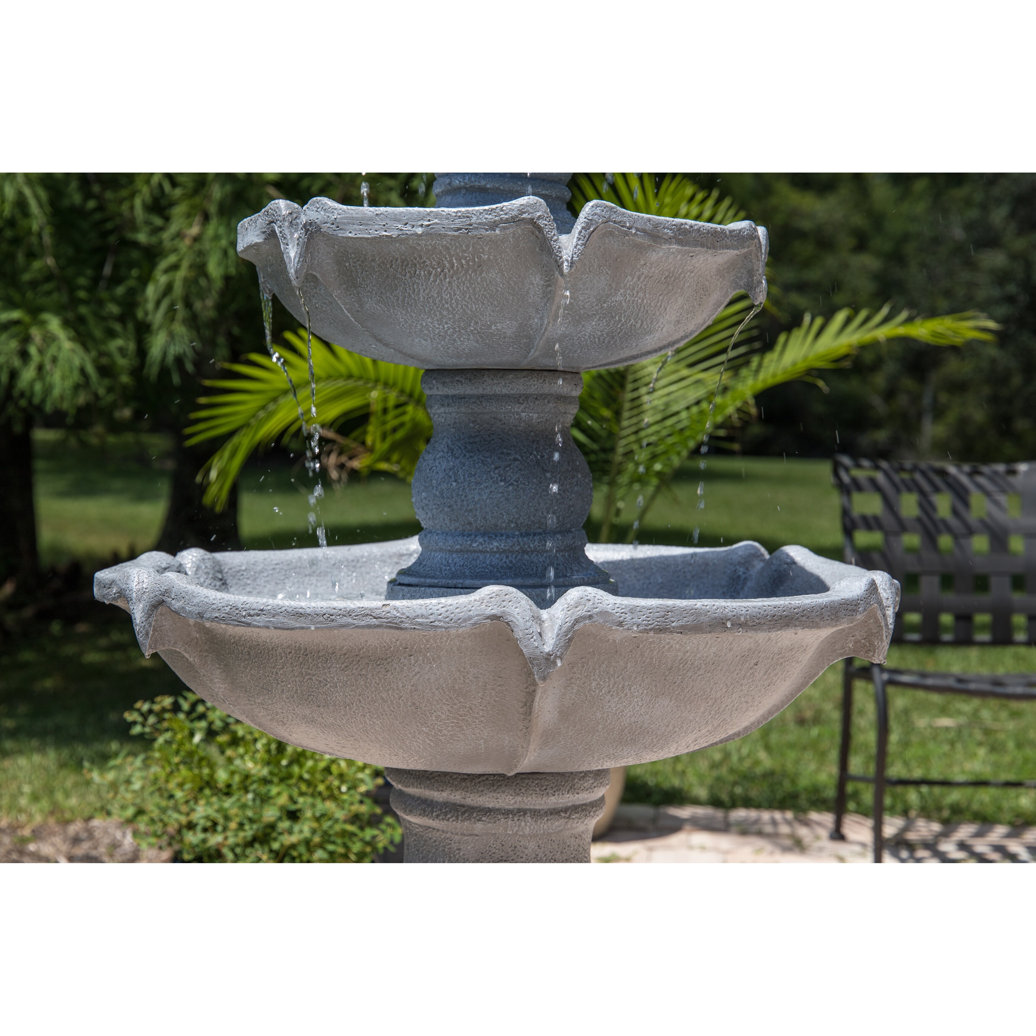 Oleander 62 Outdoor 3 Tier Floor Fountain 30 X 62 On Sale Overstock 20740826