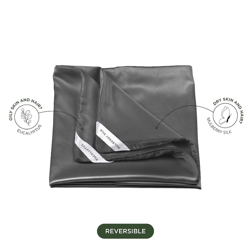 NIGHT® Dual-Sided Silk & Eucalpyptus Pillowcase