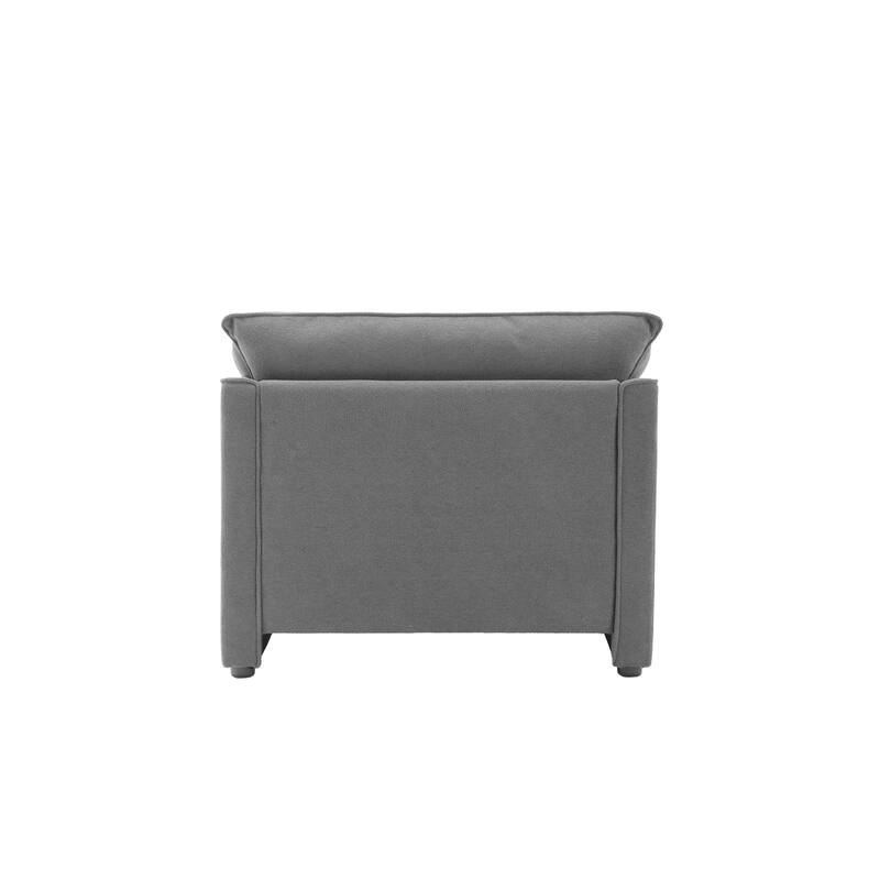Modern Style Chenille Oversized Armchair Accent Chair Single Sofa Lounge Chair for Living Room, Bedroom