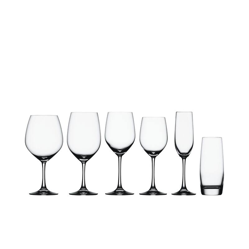 Vino Grande Bordeaux Burgundy Wine Glasses, Pack of 4 - Clear
