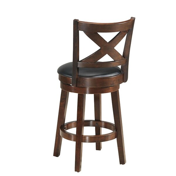Boraam Industries Myrtle Mahogany 29 in H Bar Height Swivel 40 OFF