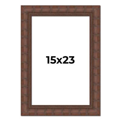 15x23 Frame Pewter Solid Wood Picture Frame Width 1.625 Inches | Interior Frame Depth 0.6875 Inches