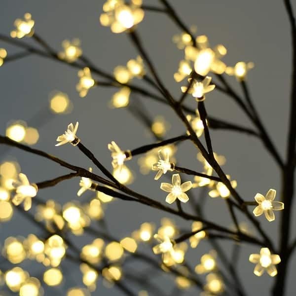 Shop Costway Christmas Xmas Cherry Blossom Led Tree Light Floor