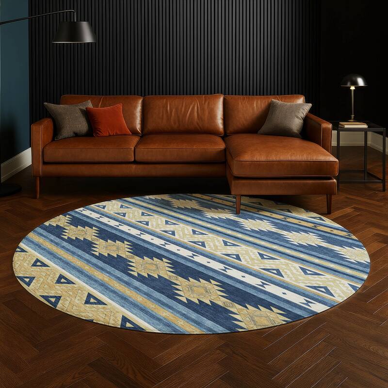 Machine Washable Indoor/ Outdoor Global Heston Chantille Rug