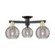 Option Black Antique Brass / Light Smoke Deco Swirl