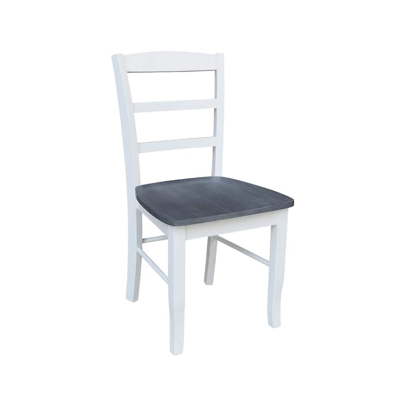 International Concepts Solid Wood Madrid Ladderback Chairs, Set of 2