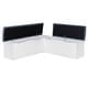 preview thumbnail 6 of 6, Linon Nova L-Shaped Corner Nook with Blue Cushion and Storage