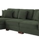 preview thumbnail 21 of 132, 118" W Corduroy L-shape Modular Sectional Sofa with Pillows