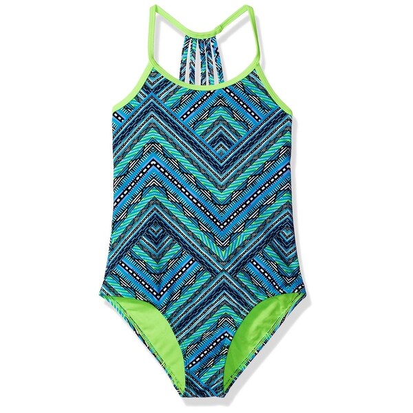 4-6X 2PC Set Angel Beach Little Girls Pineapple Print Swimsuit