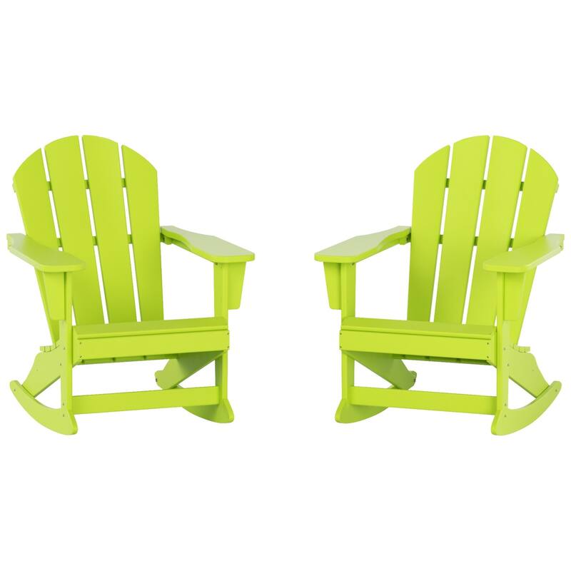 Polytrends Laguna Hdpe All Weather Outdoor Patio Rocking Chair (Set of 2)