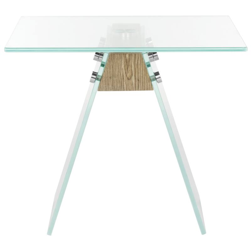 SAFAVIEH Irmtraud Modern Glass Accent Table - 24Wx24Dx20H