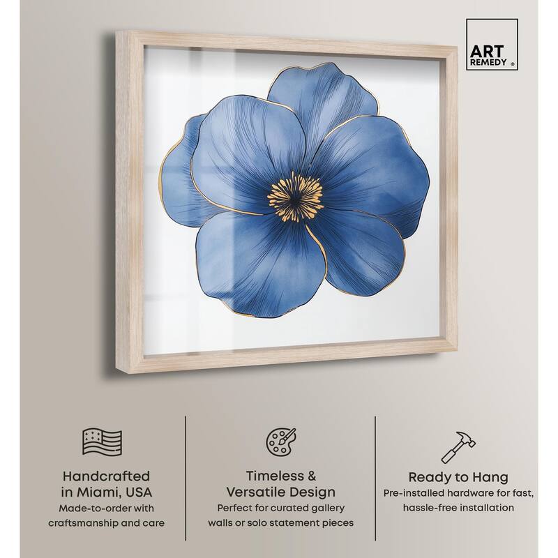 Blue Brilliance II Shadowbox by Art Remedy