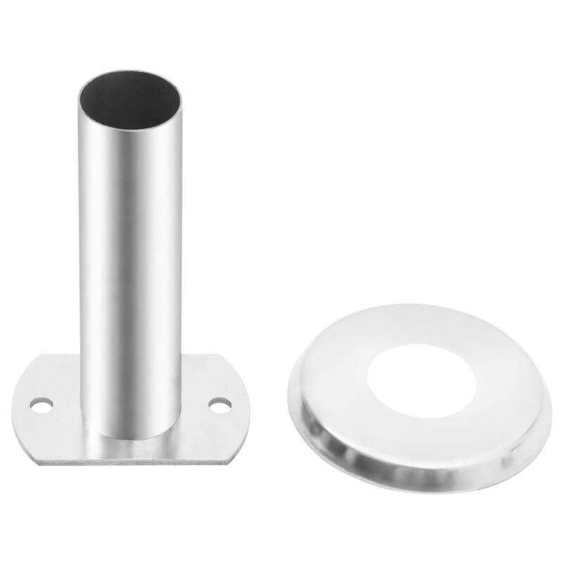 vidaXL Pool Ladder Handrail Bracket Set of 2 Silver 304 stainless steel - 2.4 x 3.7 x 5.9