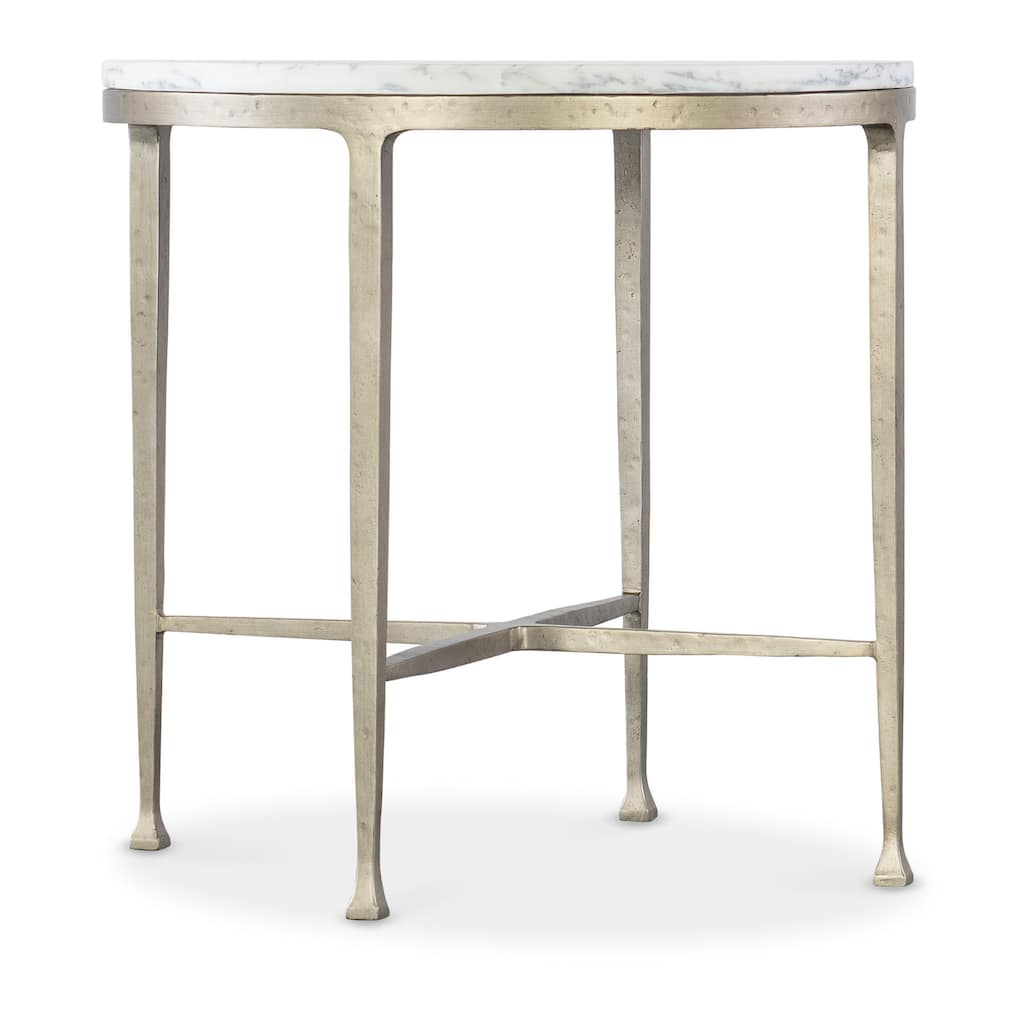 Hooker Furniture M13-80113-95 Jules 24" Diameter Marble Top Iron End