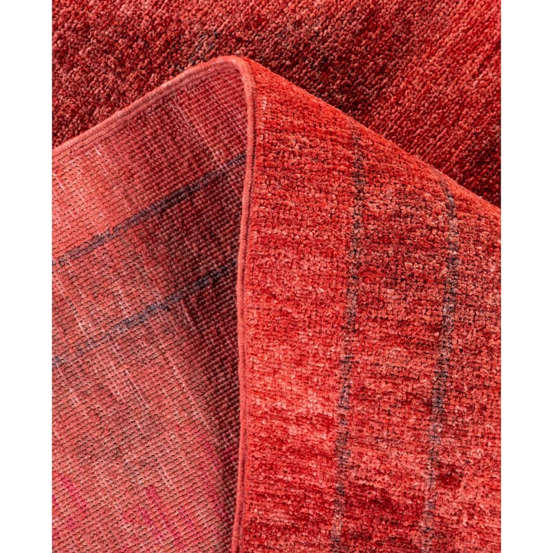 Overdyed One-of-a-Kind Hand-Knotted Area Rug - Pink - 9' 2" x 11' 9"