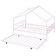 preview thumbnail 48 of 81, Metal house bed with trundle