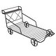 preview thumbnail 6 of 22, Twin Size Metal Car Bed with 4 Wheels and X-Shaped Frame Shelf