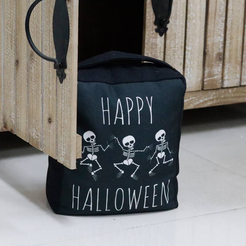 Happy Halloween Fabric Door Stop with Handle