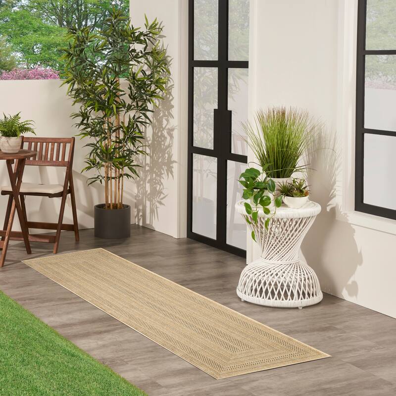 Nourison Tulum Indoor/Outdoor Geometric Area Rug