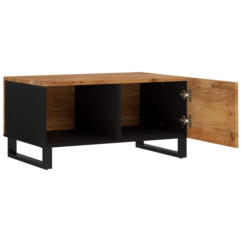 vidaXL Coffee Table 31.5"x19.7"x15.7" Solid Wood Mango&Engineered Wood