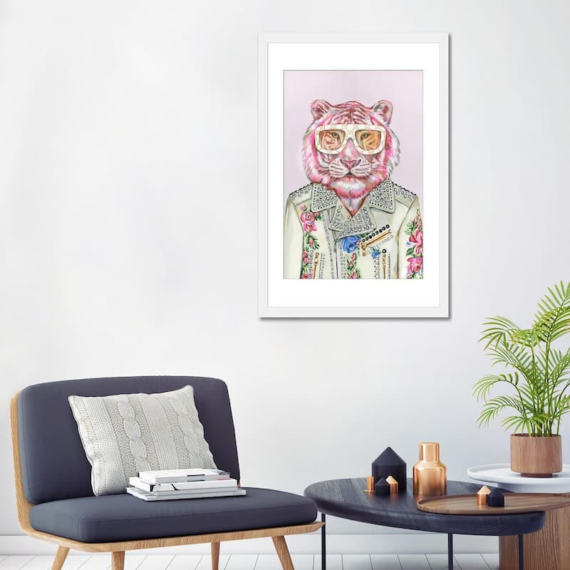 iCanvas "Gucci Pink Tiger" by Heather Perry