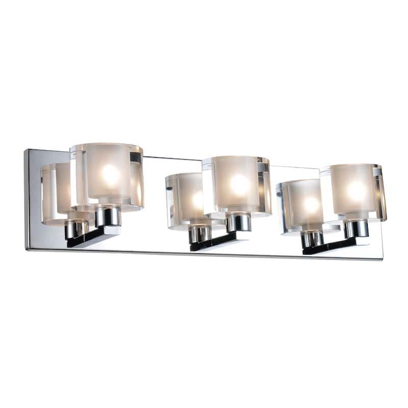 Tina 3 Light Wall Sconce With Chrome Finish - Chrome