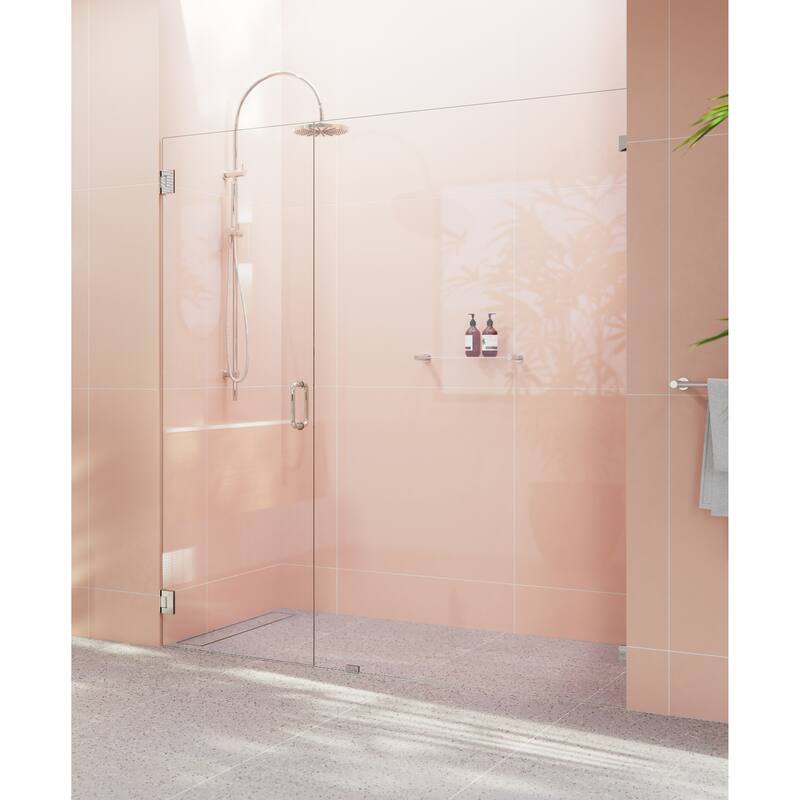 Glass Warehouse 78" x 66" Frameless Shower Door - Wall Hinge