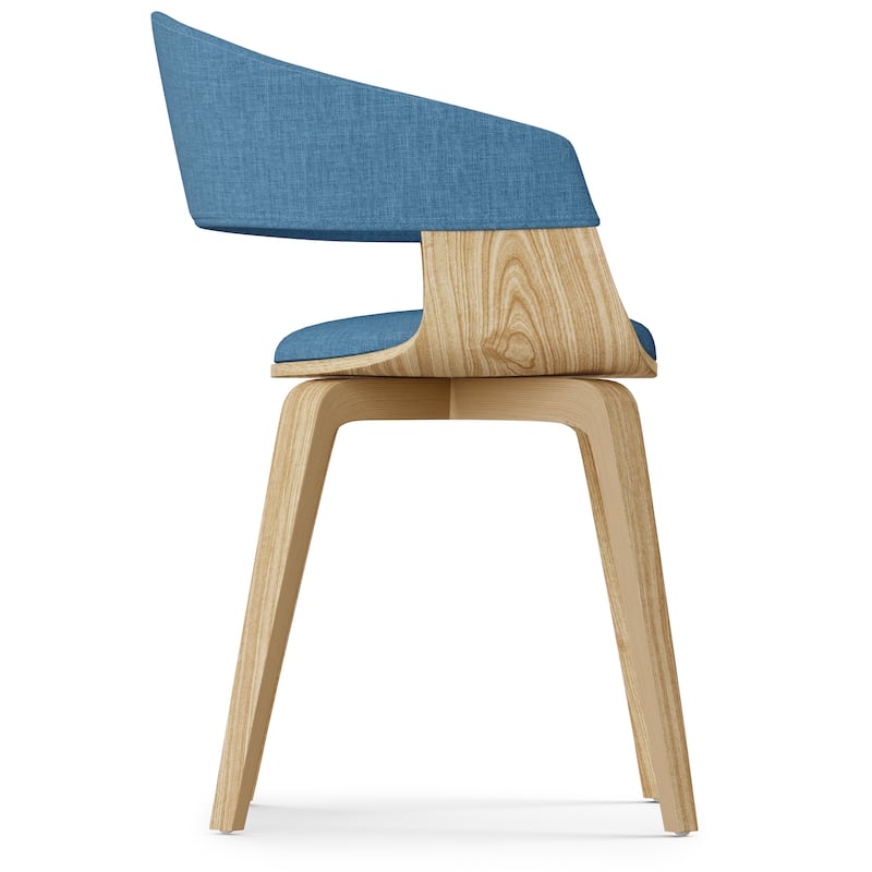 WYNDENHALL Calinda Mid Century Modern Bentwood Single Dining Chair - 20.5"w x 21.7"d x 30.9"h