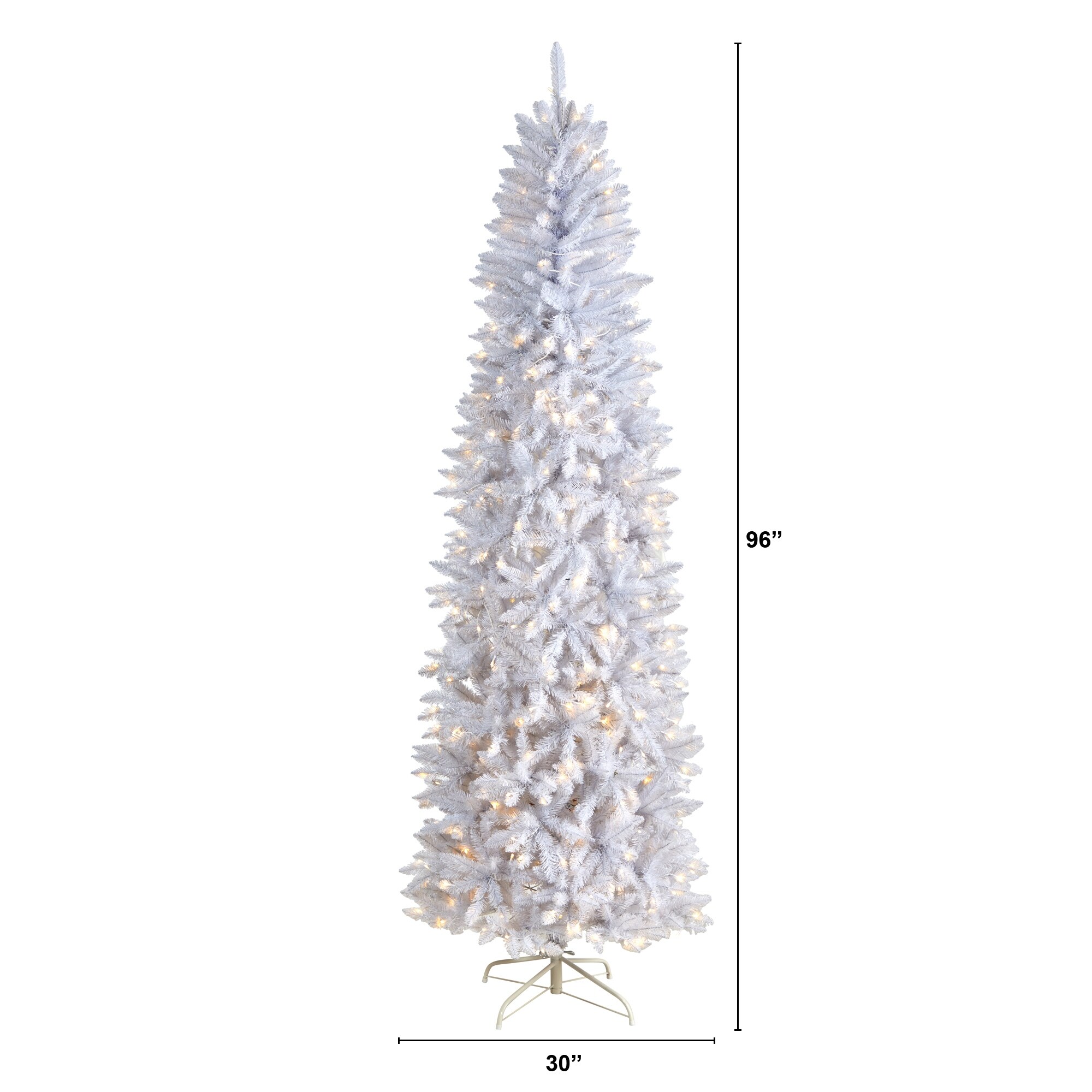 8'-Slim-White-Christmas-Tree-