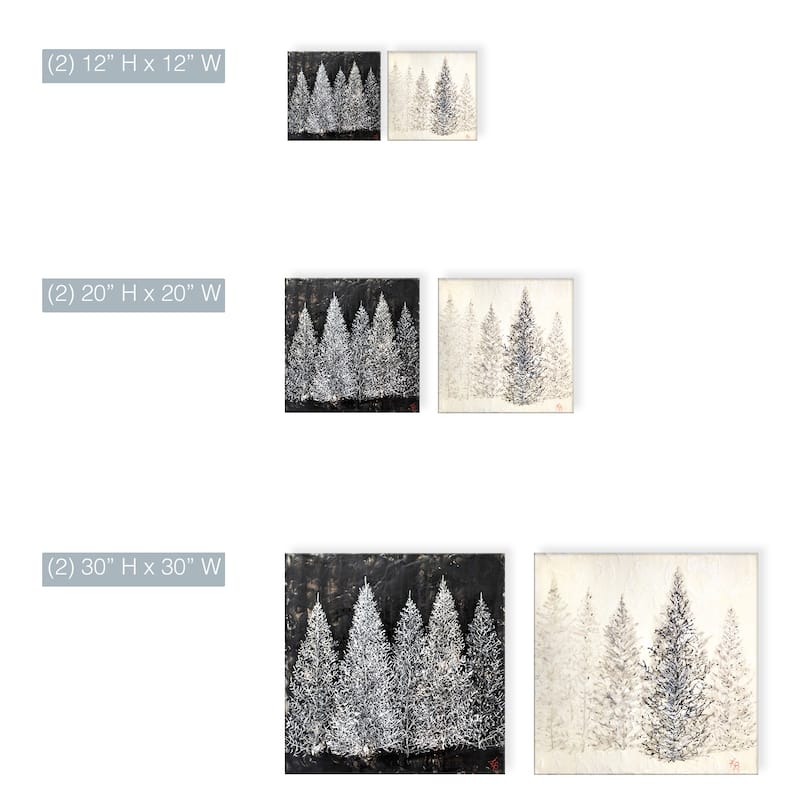 'Monoscape XXVII' 2 Piece Wrapped Canvas Wall Art Set by Karen Biery