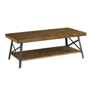 Carbon Loft Oliver Rustic Wood Coffee Table