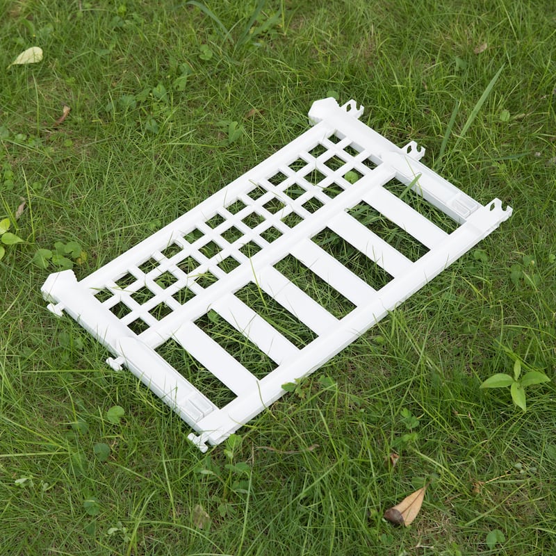 Plastic Outdoor Decor Garden Flower Edger Fence, Border