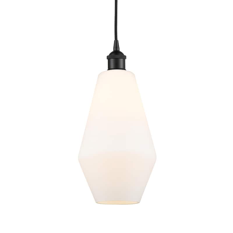 Innovations Lighting 616-1P-15-7 Cindyrella Pendant Cindyrella 7" Wide - Matte Black / Cased Matte White