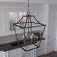 preview thumbnail 1 of 21, Hunter 15" Laurel Ridge 4-Light Lantern Pendant - Kitchen Island, Dining Room, Entry - Candle, Modern Farmhouse, Industrial Natural Iron