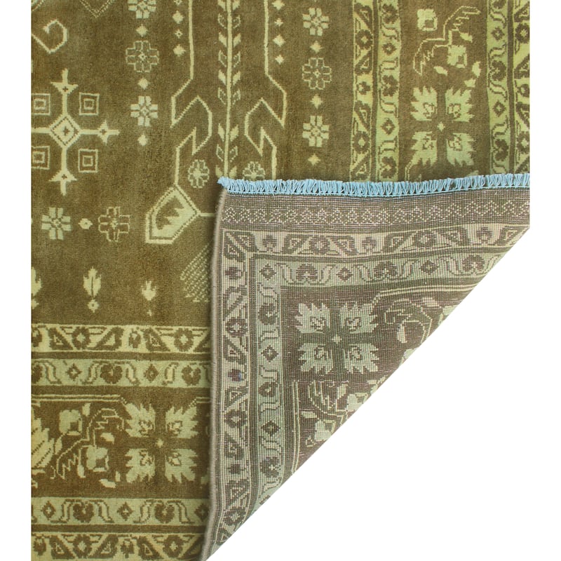Sun Faded Distressed Anass Brown/Beige Rug - 6'0" x 9'3"