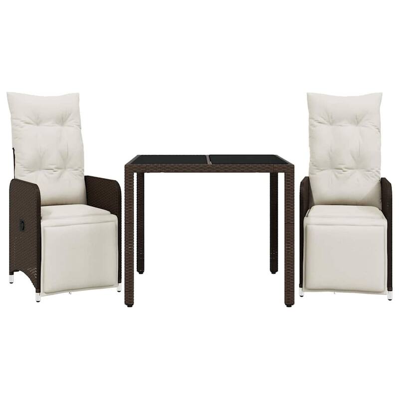 vidaXL Bistro Set Brown