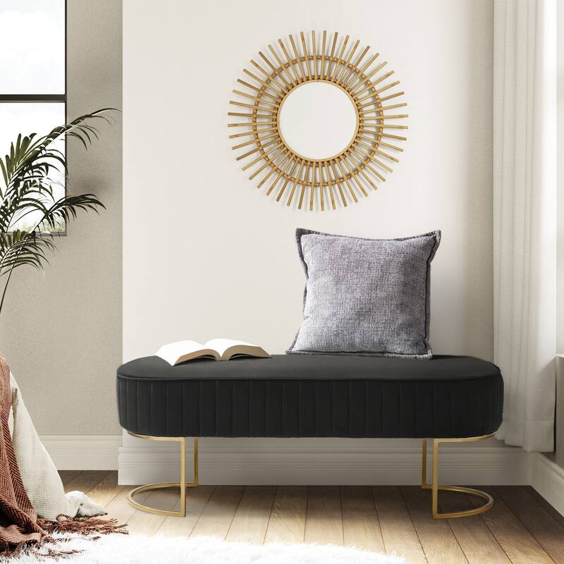 Justo 48" Wide Bench with Metal Base