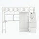 preview thumbnail 14 of 33, Twin size Loft Bed with Bookshelf,Drawers,Desk,and Wardrobe