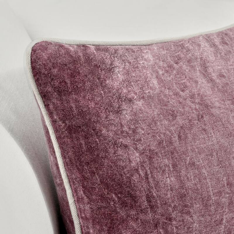 Villa by Classic Home Harriet Velvet Throw Pillow