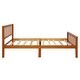 preview thumbnail 6 of 9, Pine Platform Bed for Durability, with Headboard and Footboard (Oak), Oak